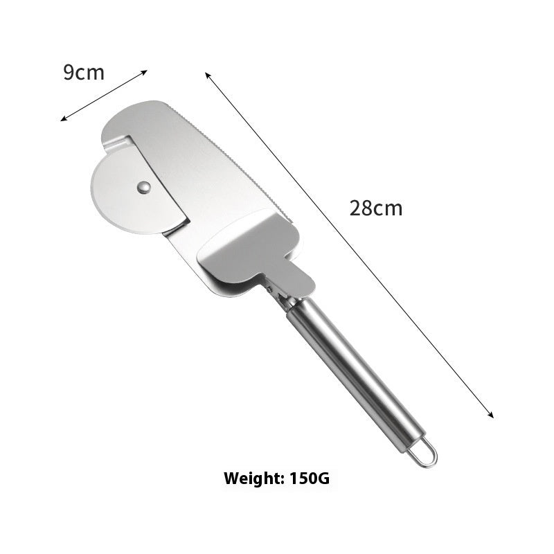 Premium Stainless Steel Pizza Cutter Crafted from food-grade stainless steel, this pizza cutter ensures corrosion protection and rust resistance, offering lasting durability and exquisite craftsmanship.