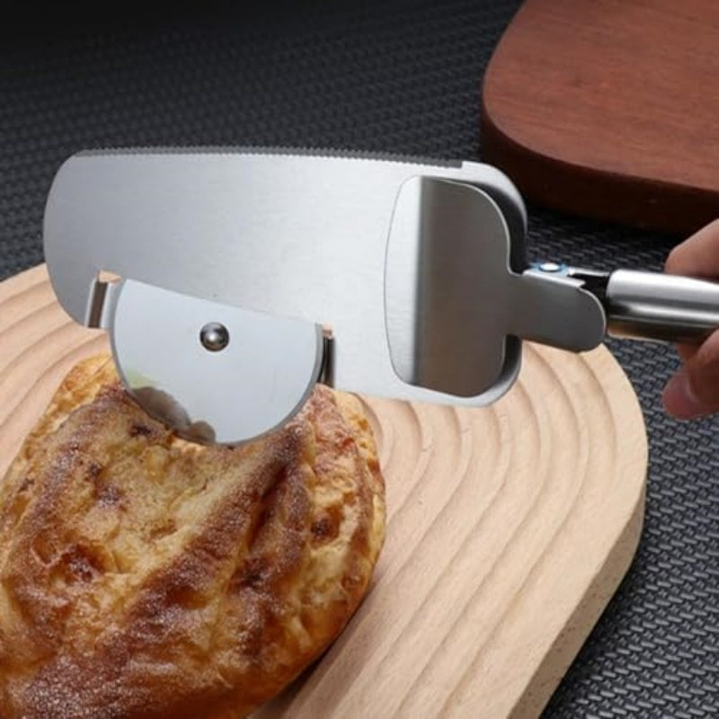 Premium Stainless Steel Pizza Cutter Crafted from food-grade stainless steel, this pizza cutter ensures corrosion protection and rust resistance, offering lasting durability and exquisite craftsmanship.